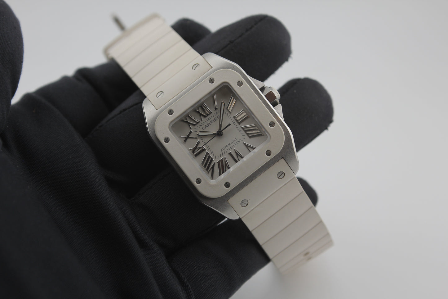 SPEED WATCHES Cartier Santos 100 – Ref. W20122U2 - full size product image