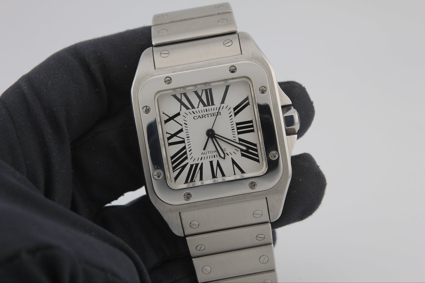 SPEED WATCHES Cartier Santos 100 Automatic – Ref. W200737G - full size product image