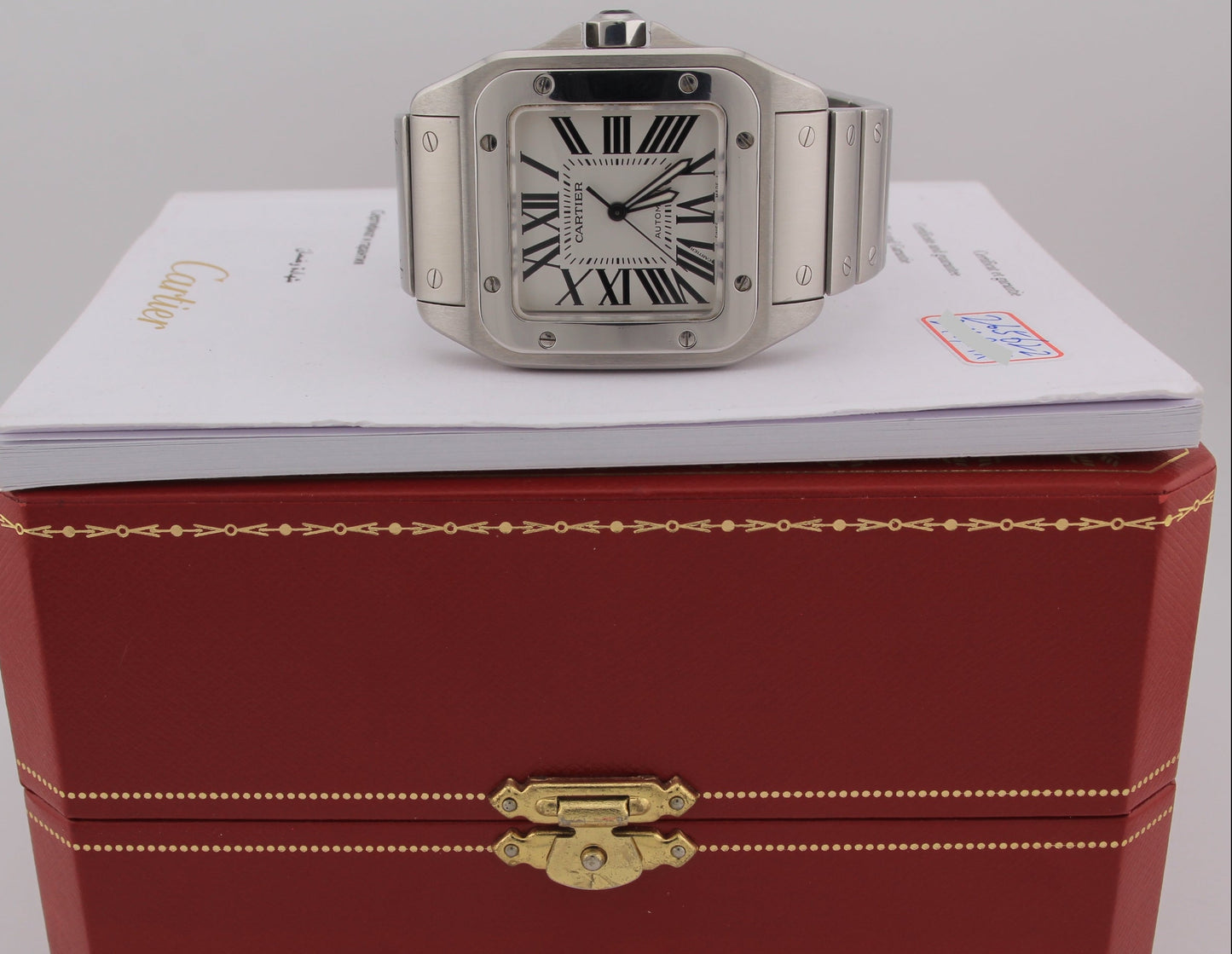SPEED WATCHES Cartier Santos 100 Automatic – Ref. W200737G - full size product image