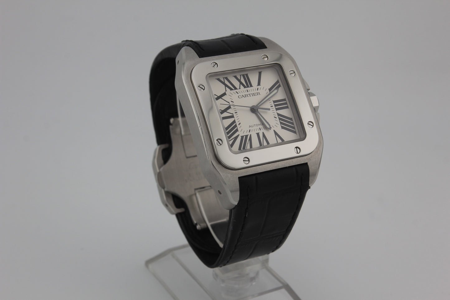 SPEED WATCHES Cartier Santos 100 Automatic – Ref. W20073X8 - full size product image