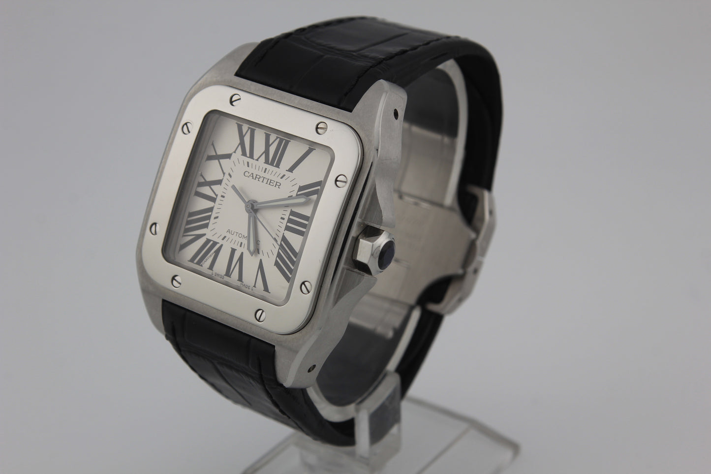 SPEED WATCHES Cartier Santos 100 Automatic – Ref. W20073X8 - full size product image