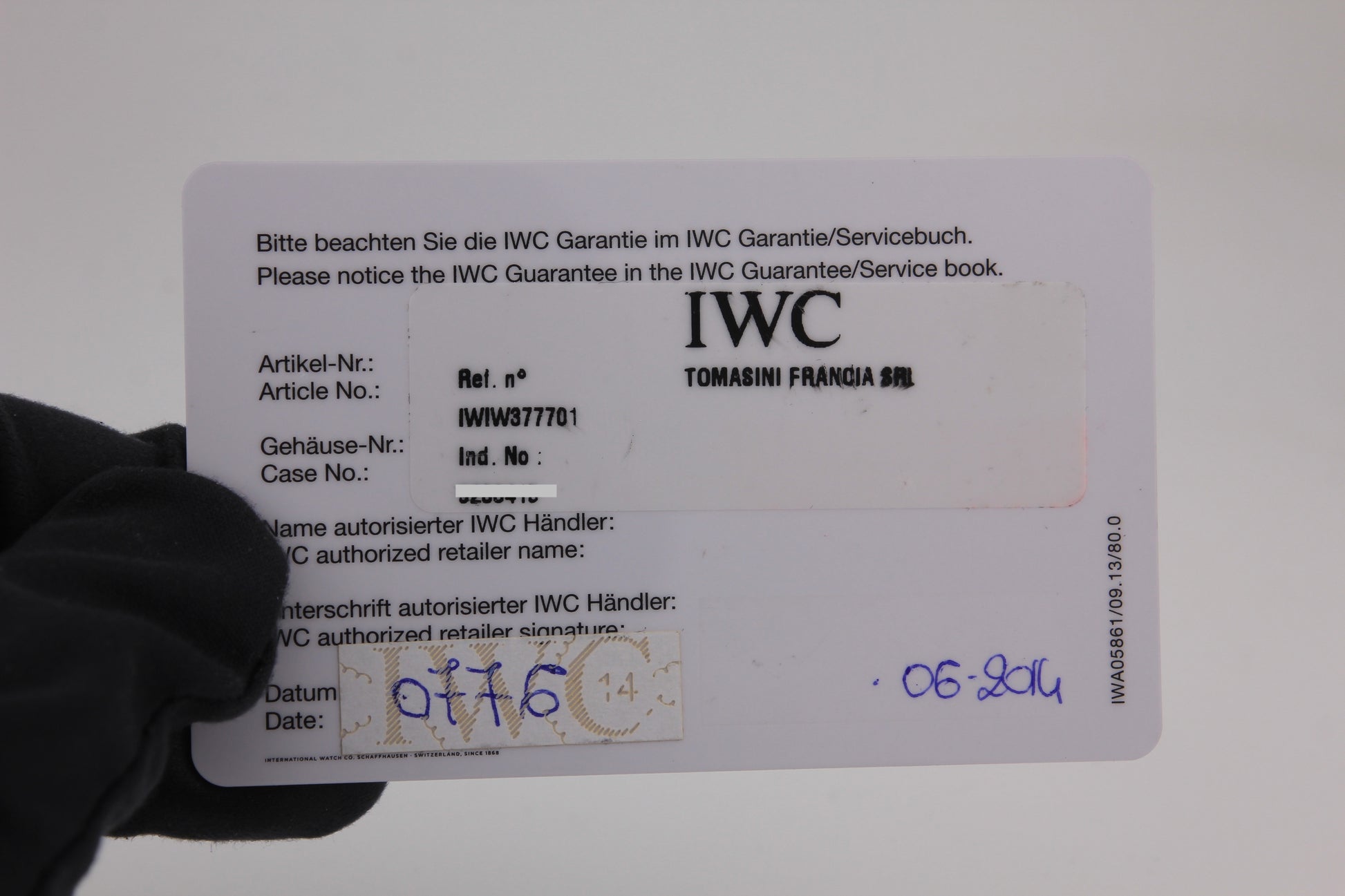 SPEED WATCHES IWC Chronograph – Ref. IW377701 - gallery image 12