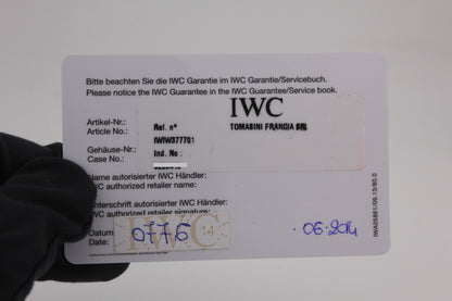 SPEED WATCHES IWC Chronograph – Ref. IW377701 - thumbnail image 12