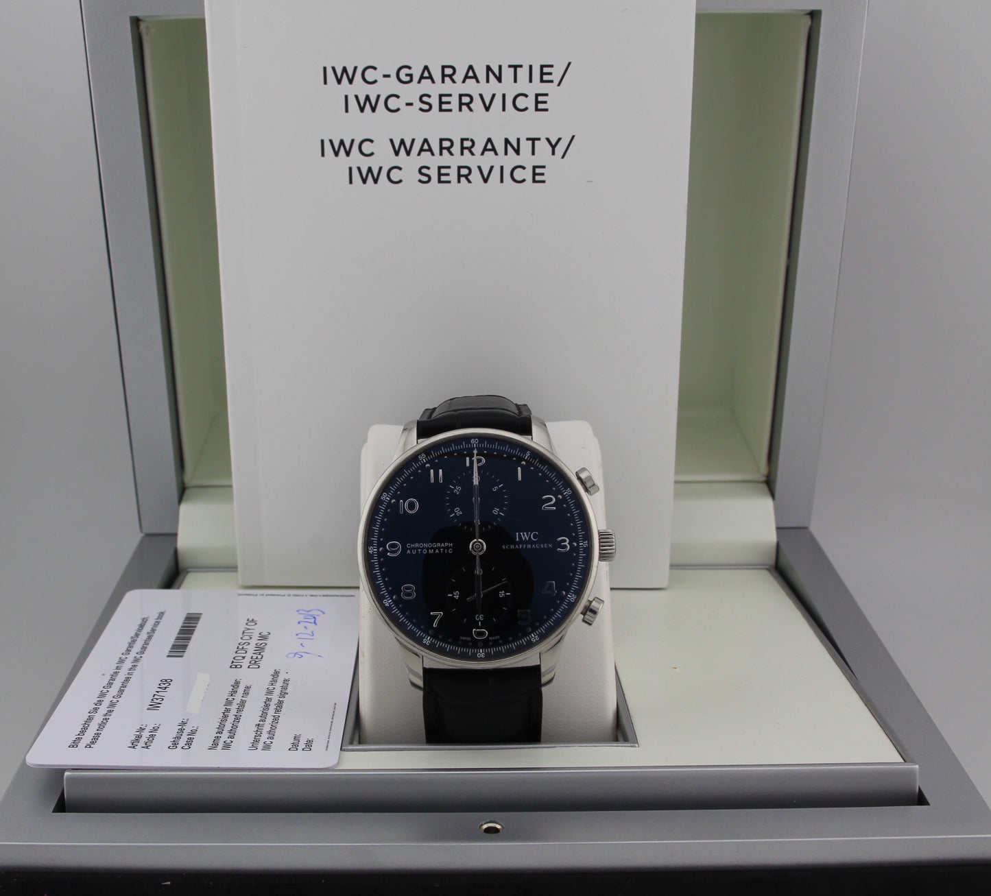 SPEED WATCHES IWC Schaffhausen Portuguese Chronograph Ref. IW371438 - full size product image