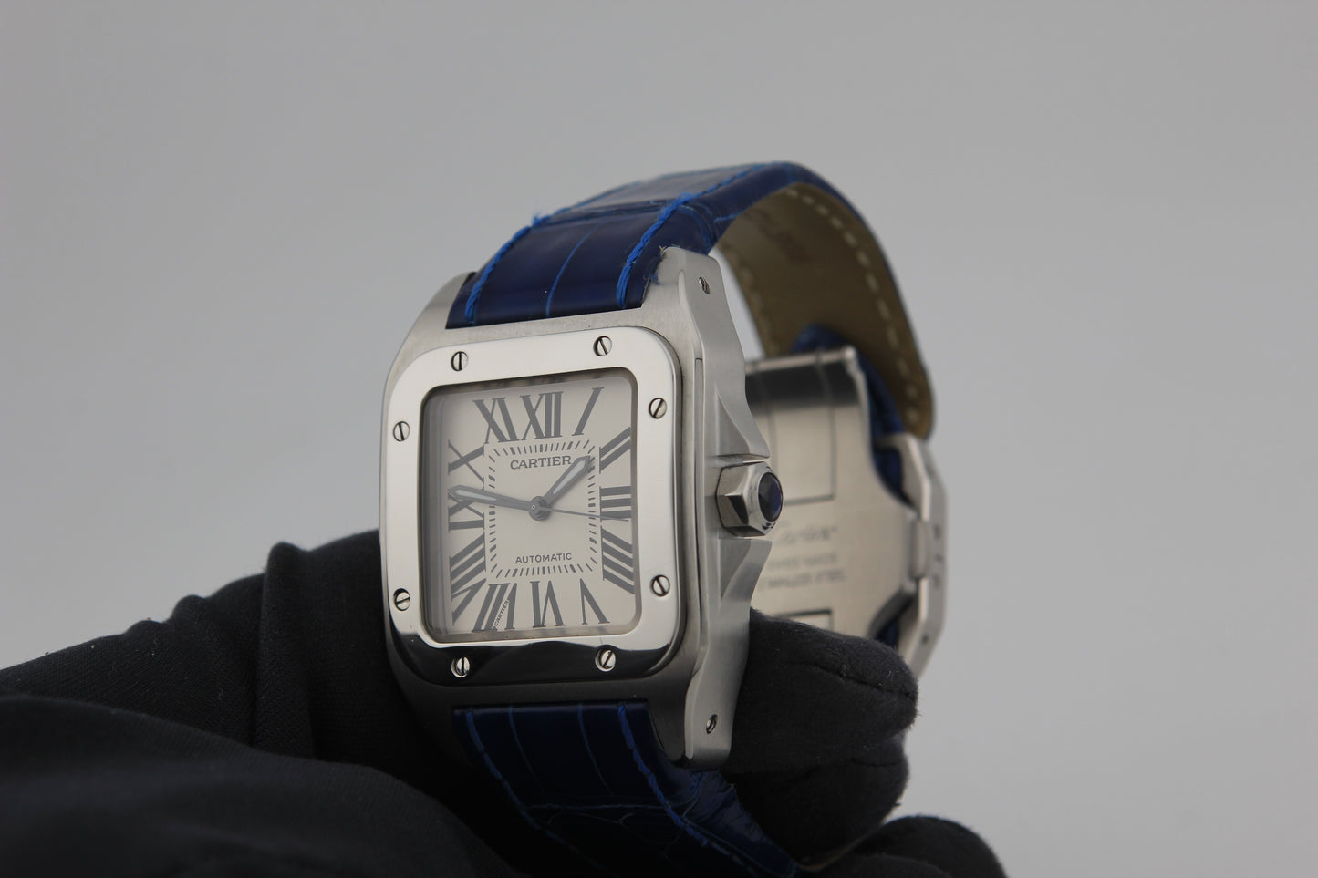 SPEED WATCHES Cartier Santos 100 Automatic – Ref. W20126X8 - full size product image