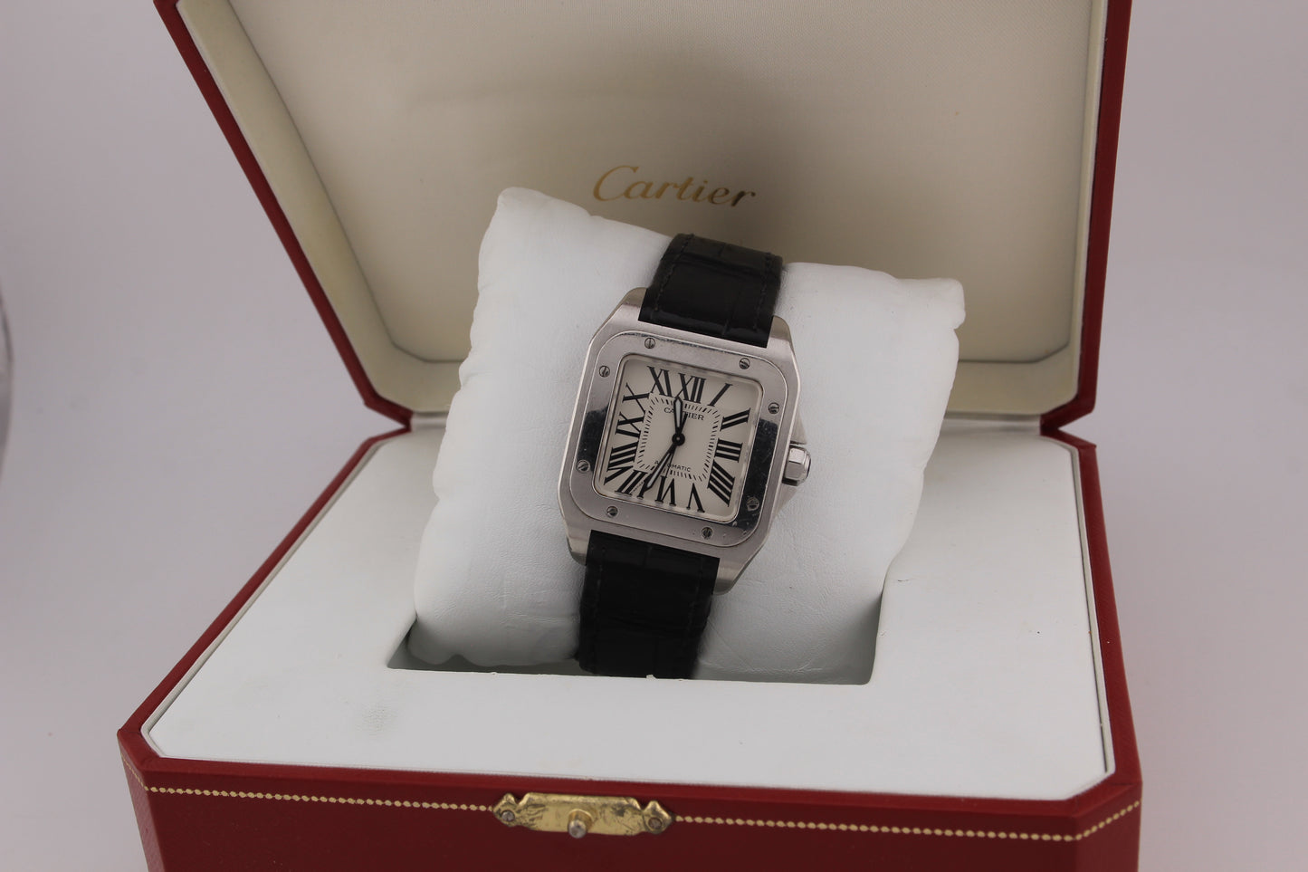 SPEED WATCHES Cartier Santos 100 Automatic – Ref. W20106X8 - full size product image