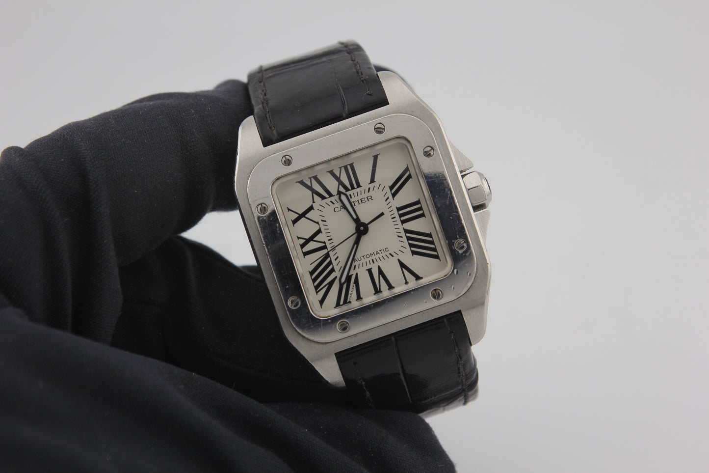 SPEED WATCHES Cartier Santos 100 Automatic – Ref. W20106X8 - full size product image