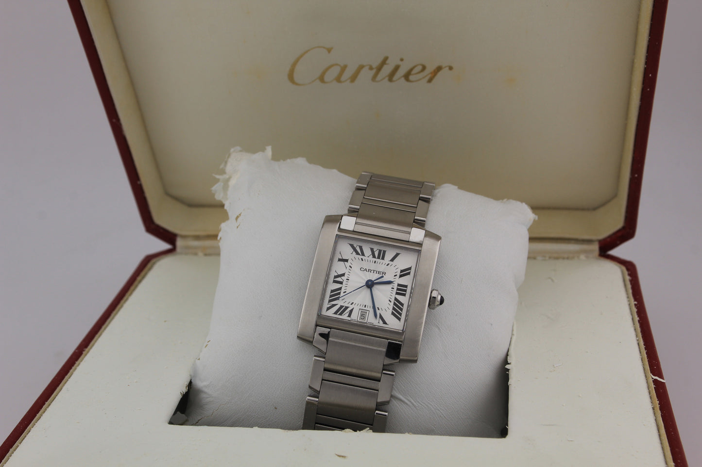 SPEED WATCHES Cartier Tank Française Automatic Steel – Ref. W51002Q3 - full size product image