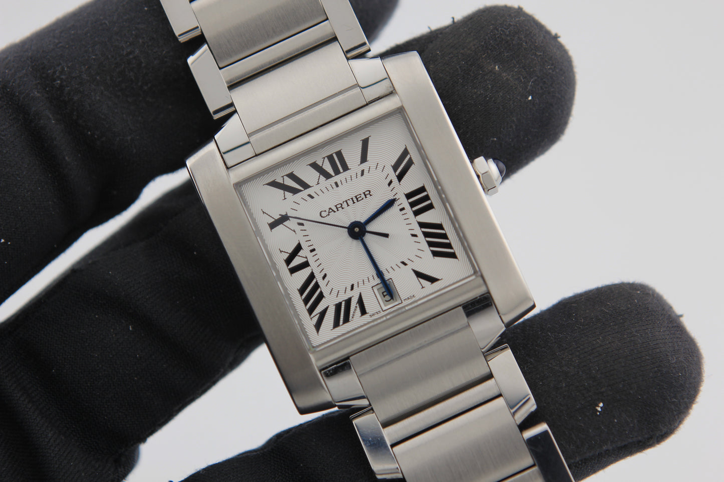 SPEED WATCHES Cartier Tank Française Automatic Steel – Ref. W51002Q3 - full size product image