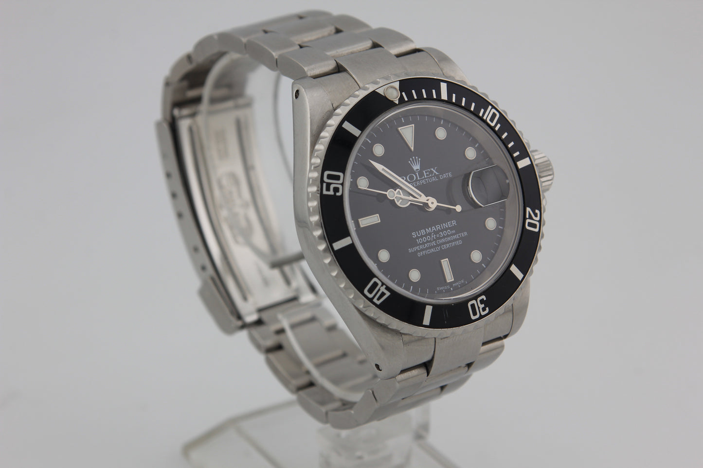 SPEED WATCHES Rolex Submariner Date 16610 – Black Dial - full size product image