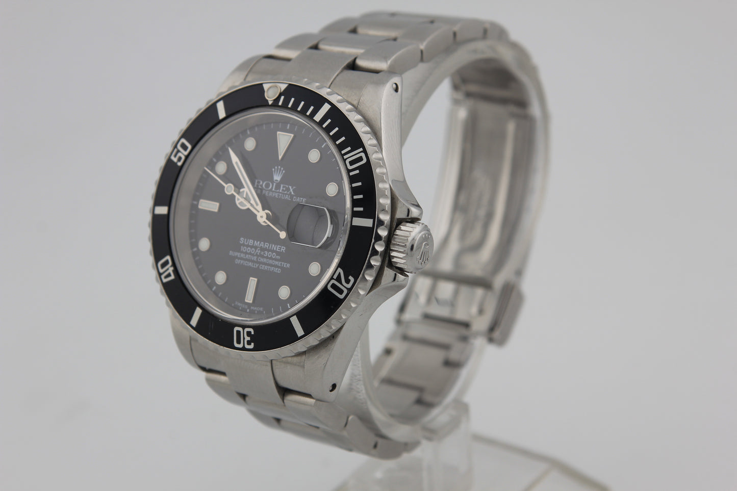 SPEED WATCHES Rolex Submariner Date 16610 – Black Dial - full size product image