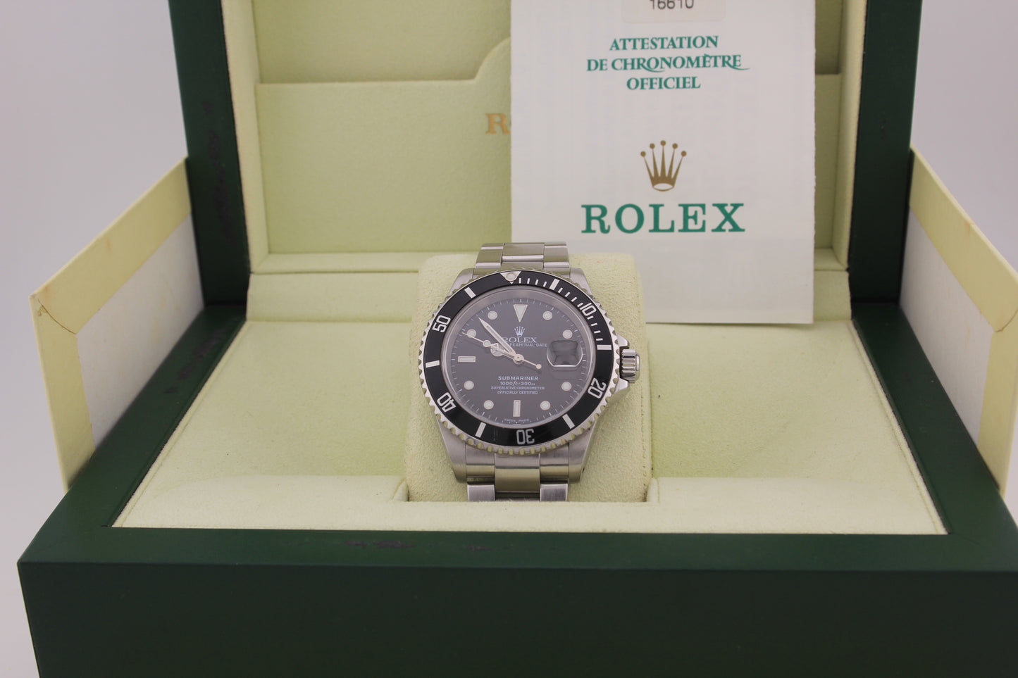 SPEED WATCHES Rolex Submariner Date 16610 – Black Dial - full size product image