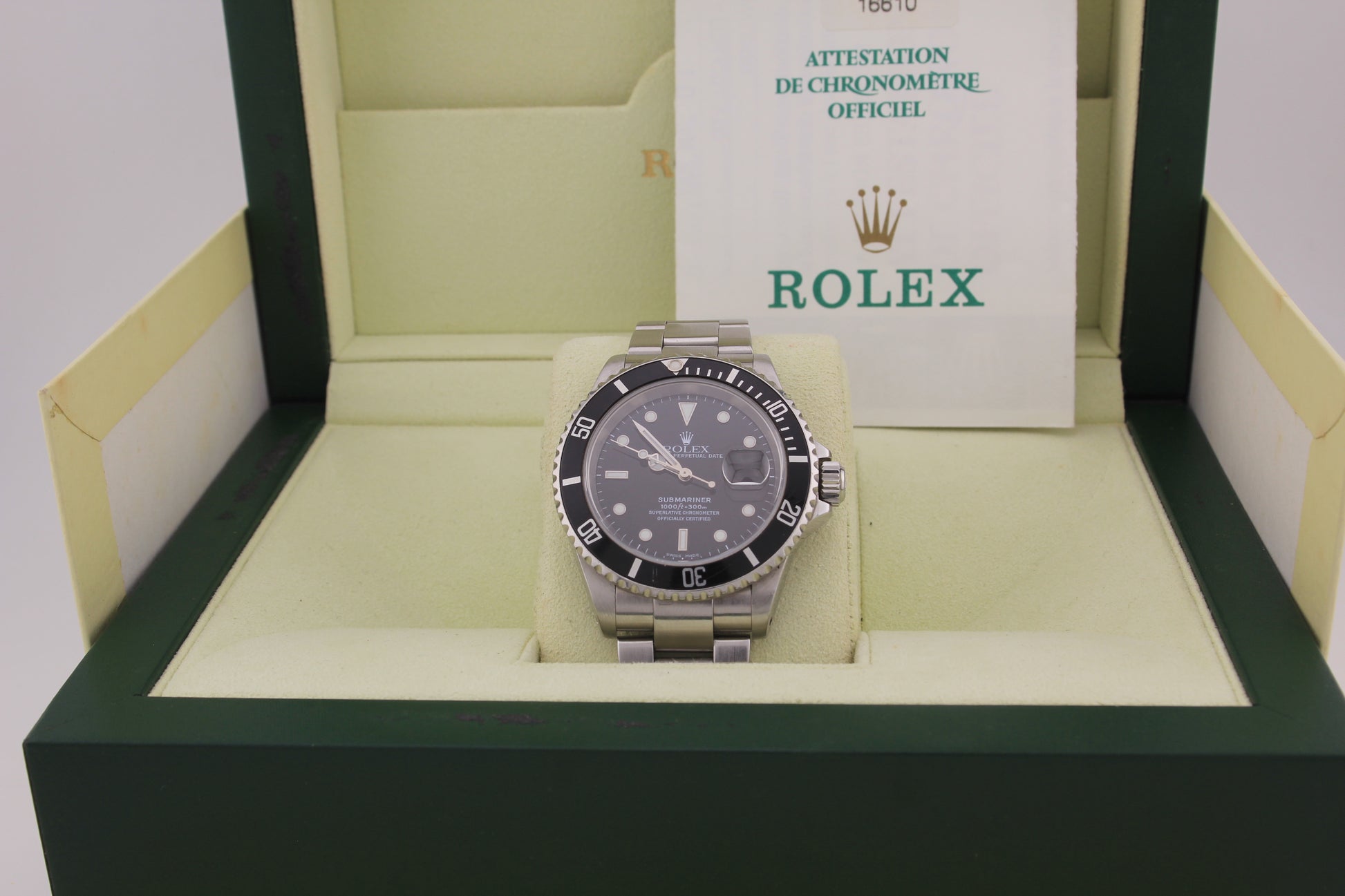 SPEED WATCHES Rolex Submariner Date 16610 – Black Dial - gallery image 2