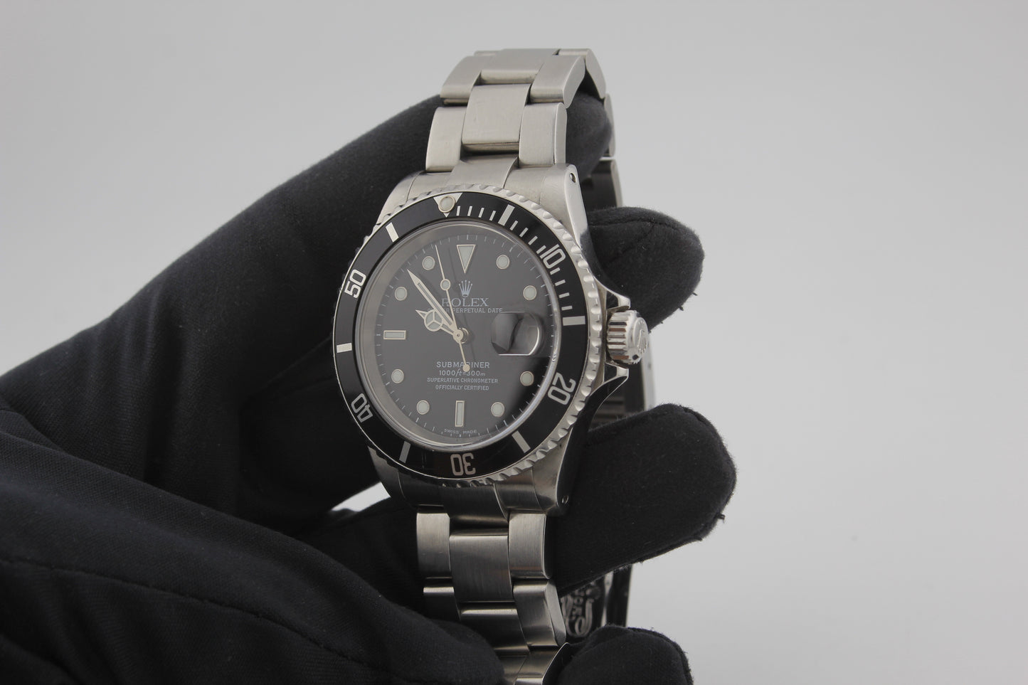SPEED WATCHES Rolex Submariner Date 16610 – Black Dial - full size product image
